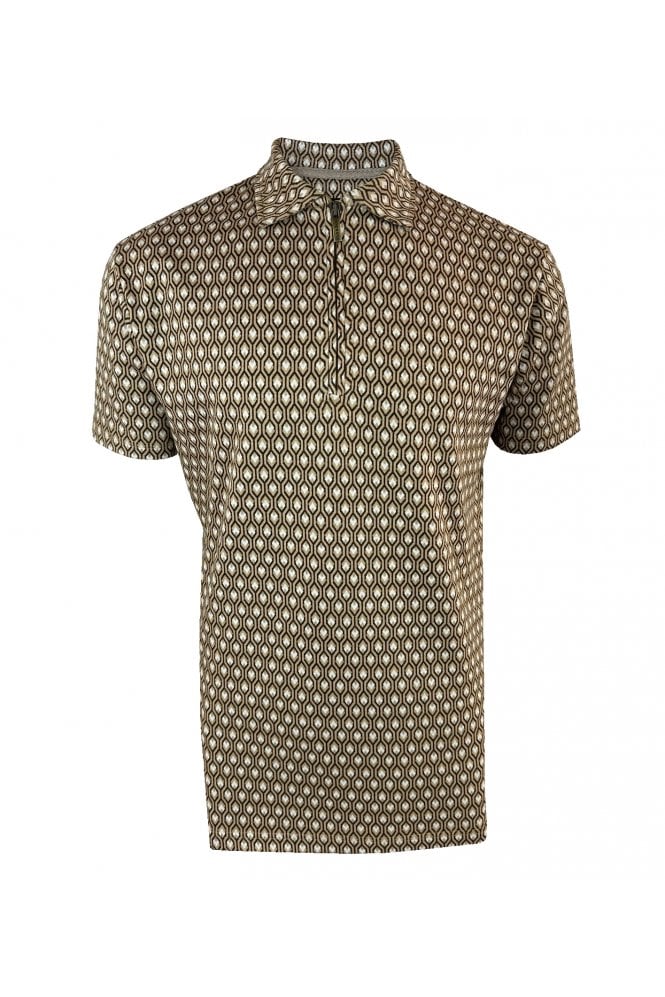 Ska & Soul Geometric Jacquard Zip Polo SS/2548