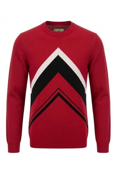 'Letterman' Gallagher Chevron Knit SS/2568