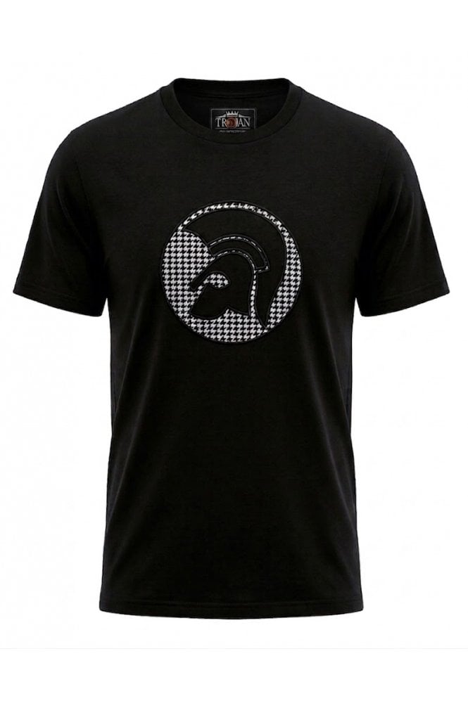 Trojan Applique Houndstooth Jacquard Tee TR/9138