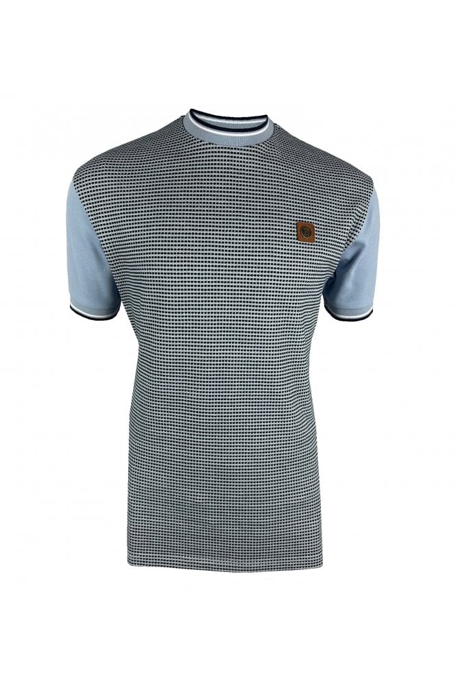 Trojan 'birdseye' jacquard panel tee TR/8880