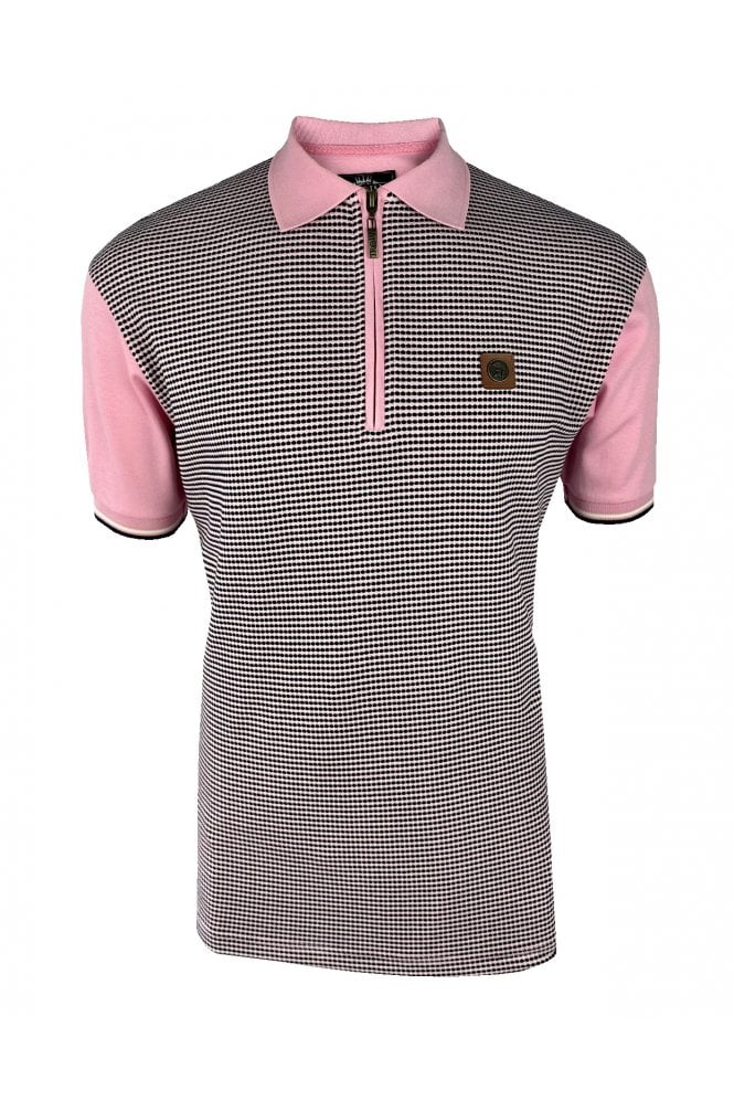 Trojan Birdseye Jacquard Zip Panel Polo TR/8980