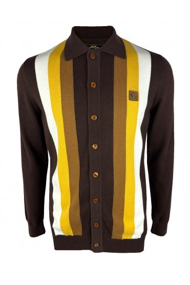 Button Through Stripe Cardi TR/9009