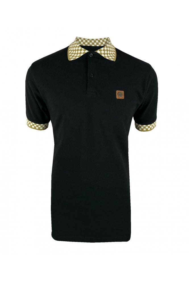 Trojan Chequerboard trim pique polo TR/8929