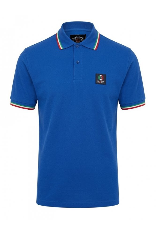 Trojan Flag Badge Pique Polo TR/9077