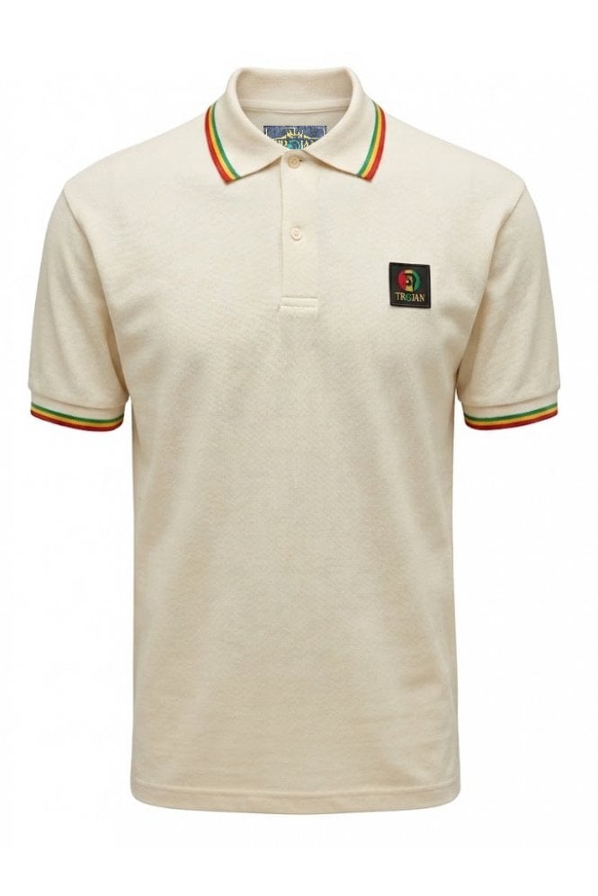 Trojan Flag Badge Pique Polo TR/9121