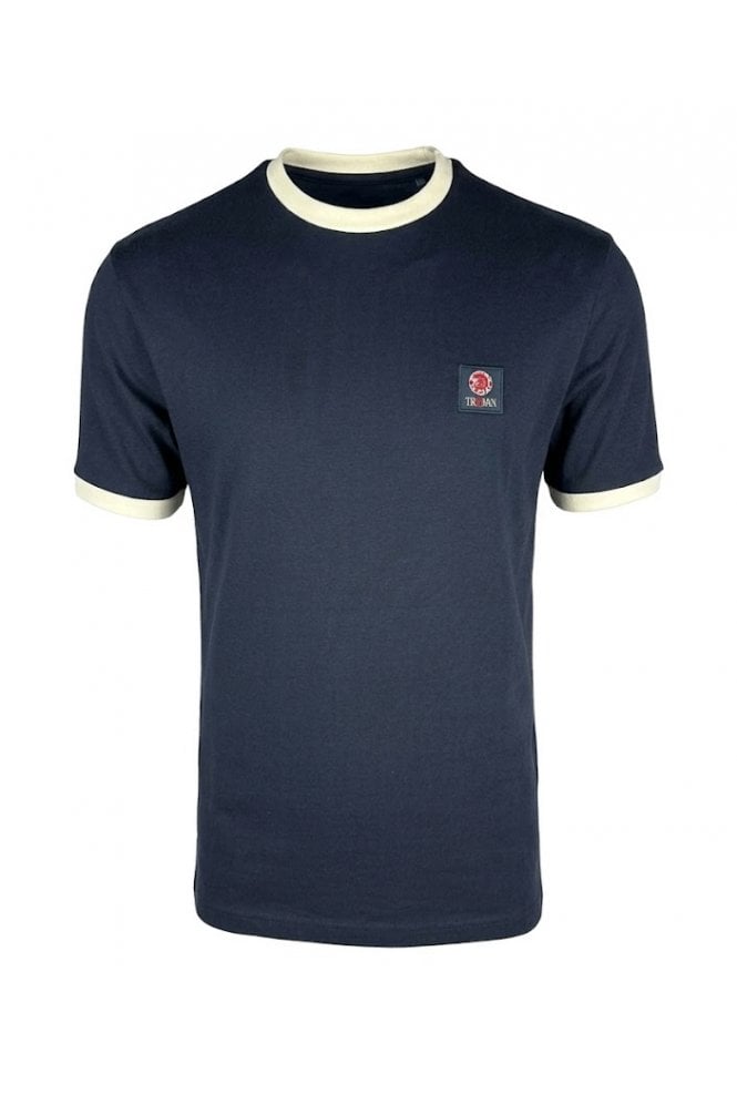 Trojan Flag Badge Ringer Tee TR/9086