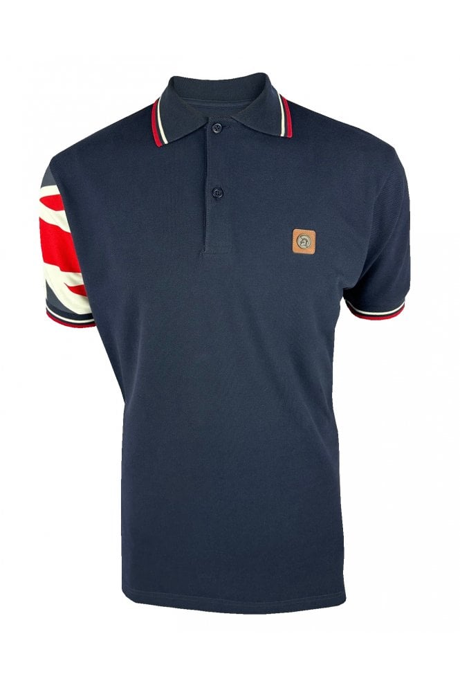 Trojan Flag Sleeve Pique Polo TR/9022
