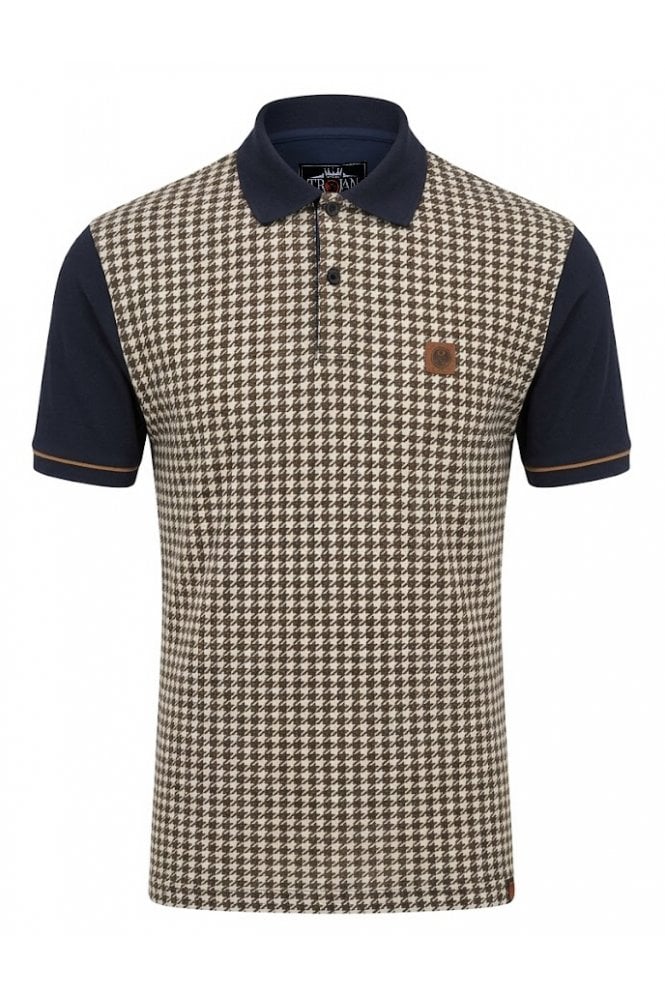 Trojan Houndstooth Panel Polo TR/9074