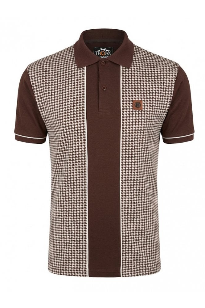 Trojan Houndstooth Panel Polo TR/9118