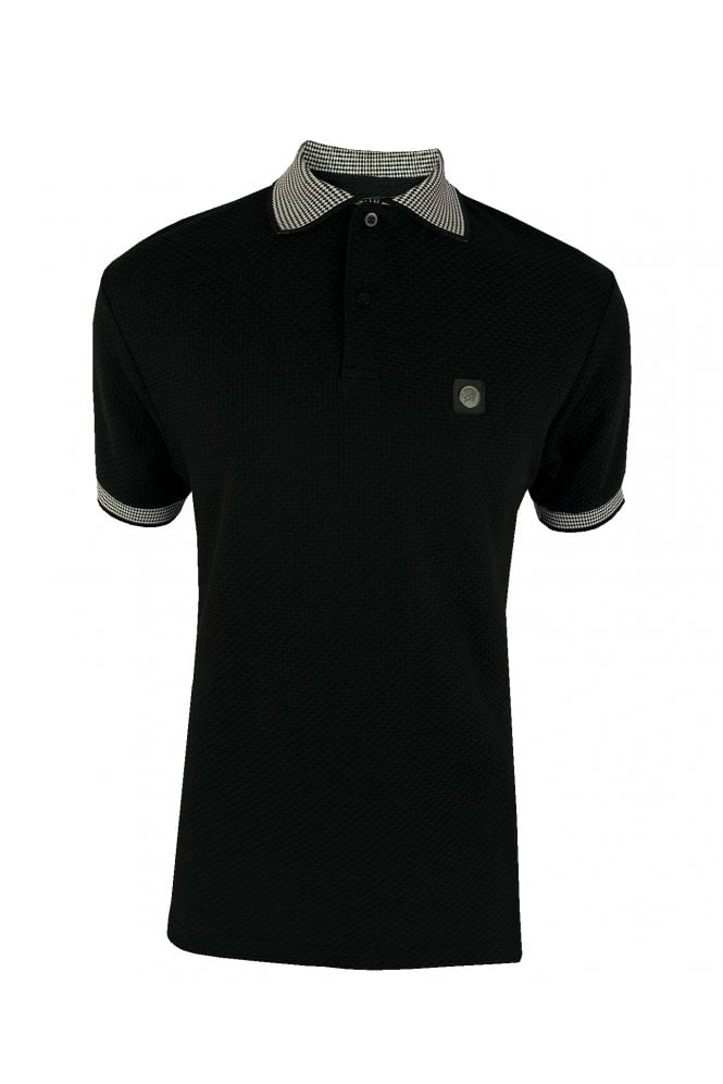 Trojan Jacquard collar tectured polo TR/8931