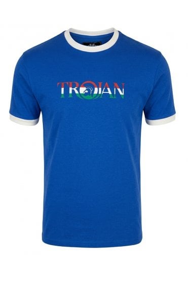 Trojan Logo Ringer Tee TC/1014 