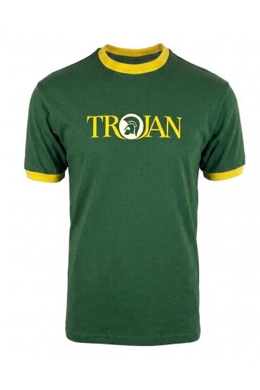 Trojan Logo Ringer Tee TC/1014 