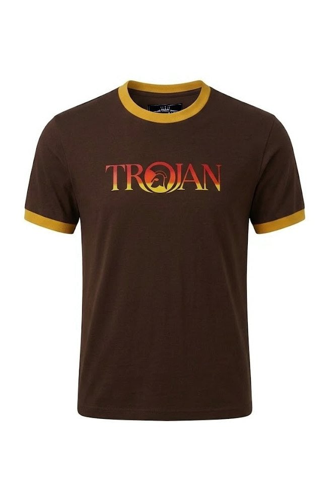 Trojan Logo Ringer Tee TC/1014 