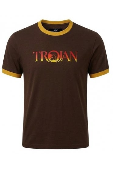 Trojan Logo Ringer Tee TC/1014 