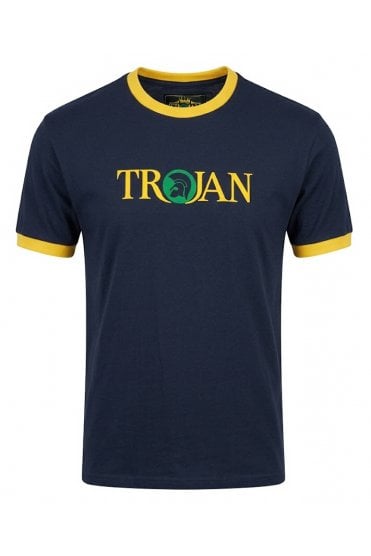 Trojan Logo Ringer Tee TC/1014 