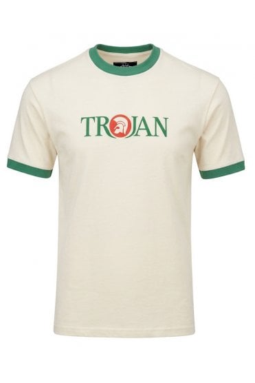 Trojan Logo Ringer Tee TC/1014 