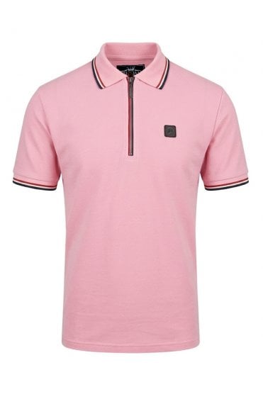 Ottoman Rib Zip Polo TR/9070