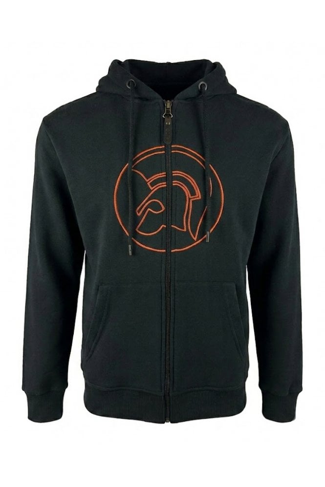 Trojan Outline Logo Zip Hoodie TR/9106
