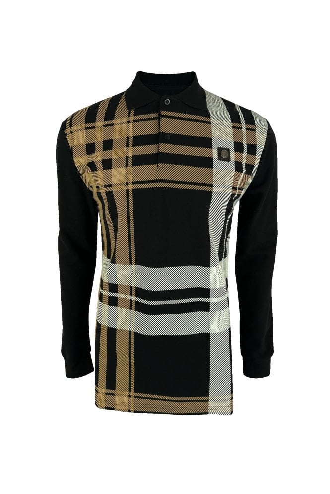 Trojan Oversize check panel polo l/s TR/8925