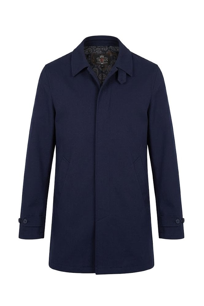 Trojan Paisley Trim Peached Cotton Mac TC/1030C
