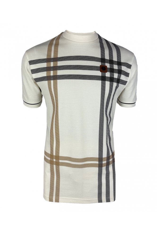Trojan Printed check panel tee TR/8940