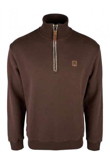 Quarter Zip Trim Sweat TR/9108