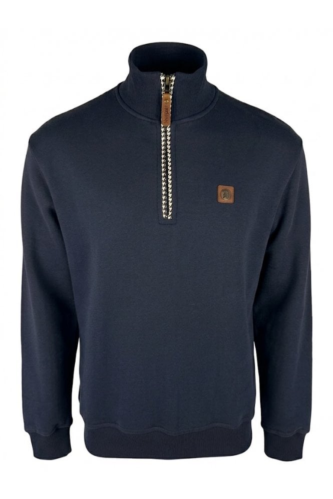 Trojan Quarter Zip Trim Sweat TR/9108