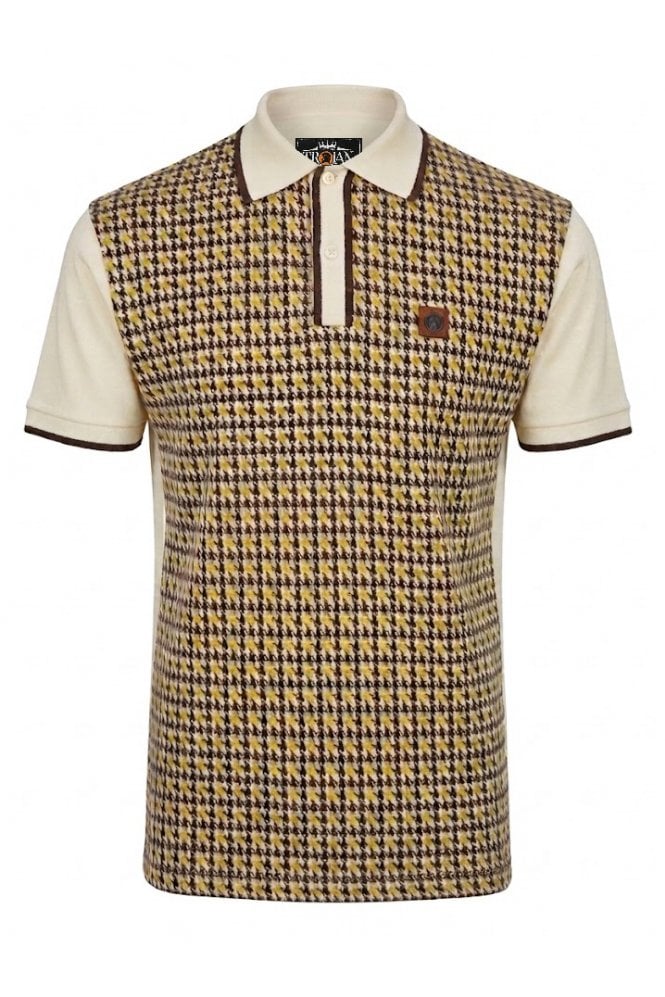 Trojan Retro Houndstooth Polo TR/9123