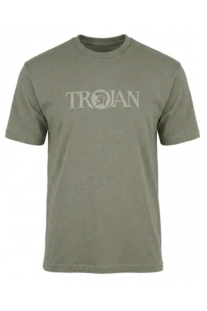 Trojan Self-Flock Print Logo Tee TR/9139