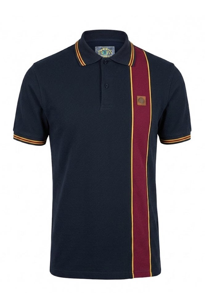 Trojan Stripe Front Pique Polo TR/9131