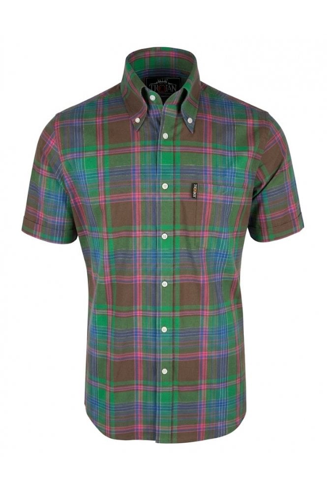 Trojan Tartan Check B/D S/S TC/1063