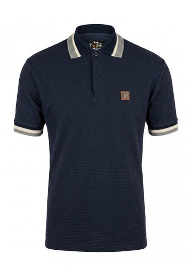 Textured Jacquard Collar Polo TR/9129