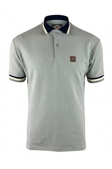 Textured Jacquard Collar Polo TR/9129