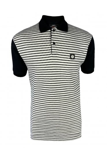 Textured Stripe Panel Polo TR/8975
