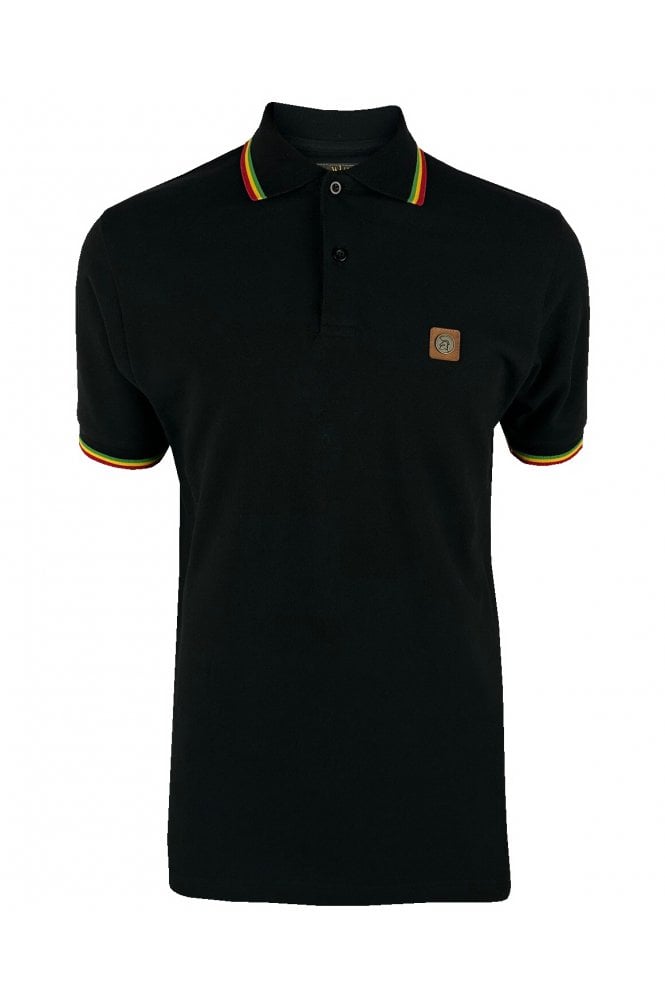 Trojan Three colour tipped pique polo TC/1041