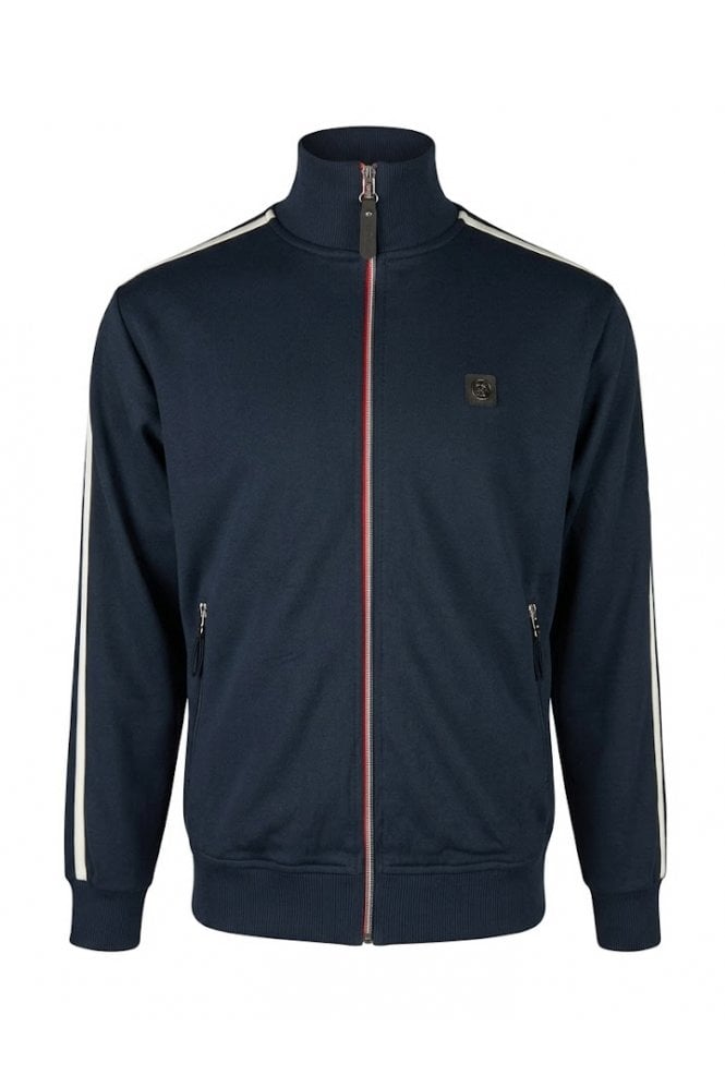 Trojan Twin-Stripe Contrast Zip Track Top TR/9050