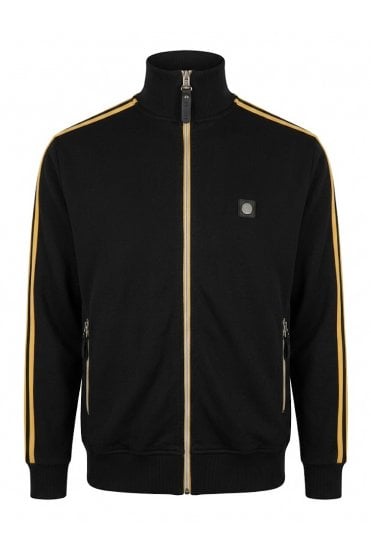 Twin-stripe Contrast Zip Track Top TR/9100