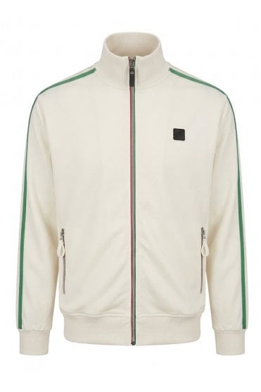 Twin-stripe Contrast Zip Track Top TR/9100