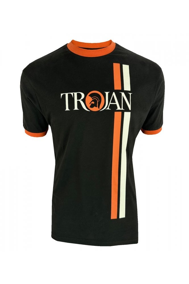 Trojan Twin Stripe Logo Tee TC/1036