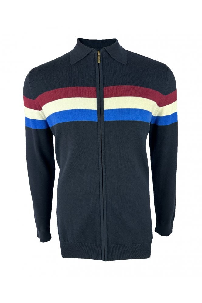 Trojan Zip Stripe Cardi TR/9011